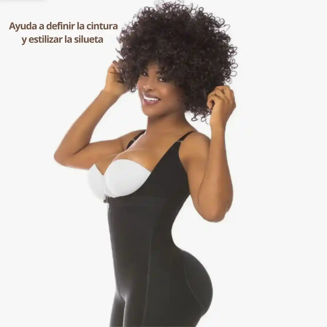 ShapeX® Faja Pierna Corta con Tiras – Moldea tu figura al instante