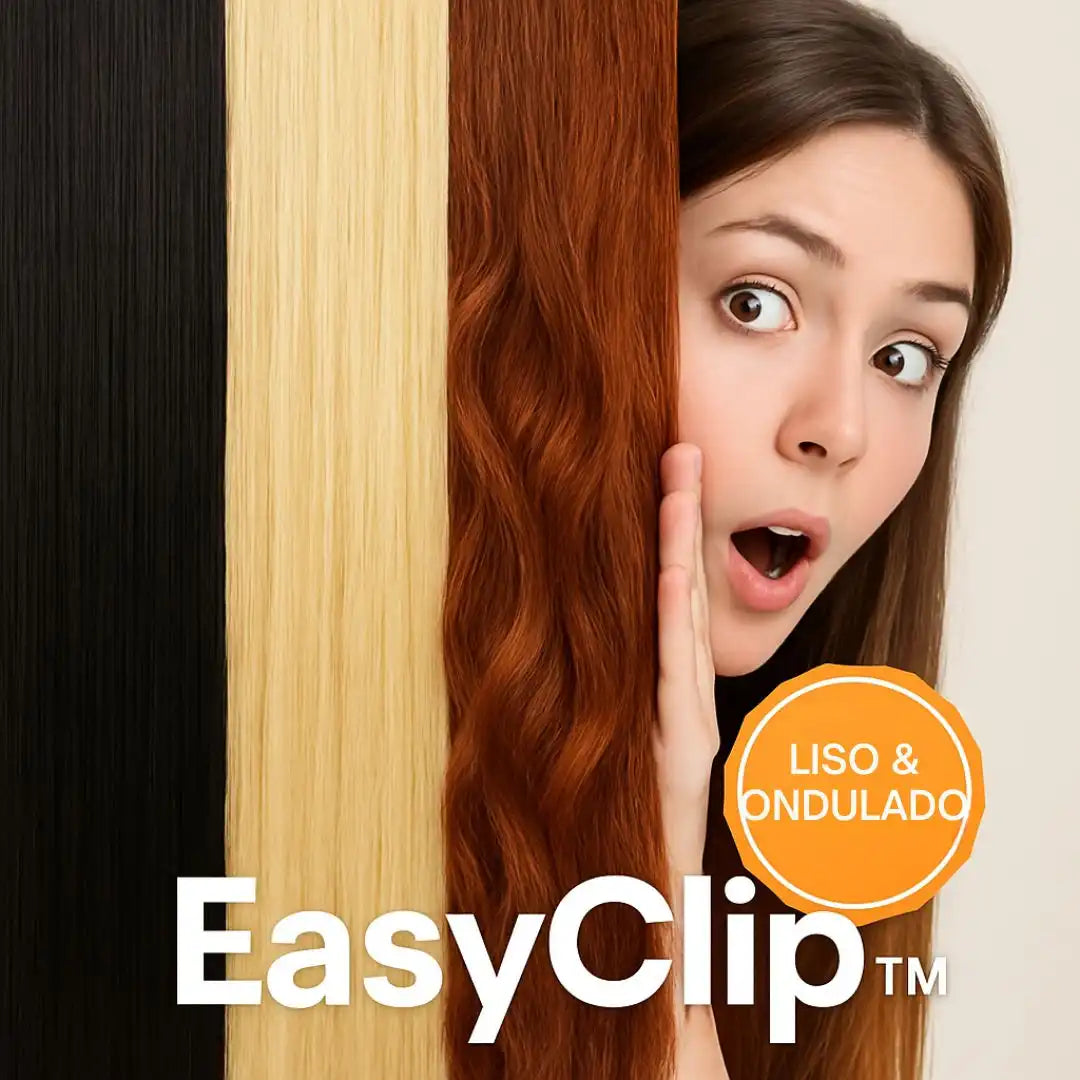 EasyClip™ | Extensiones de Cabello Liso Y Ondulado con Clip – Largo, volumen y flow al instante