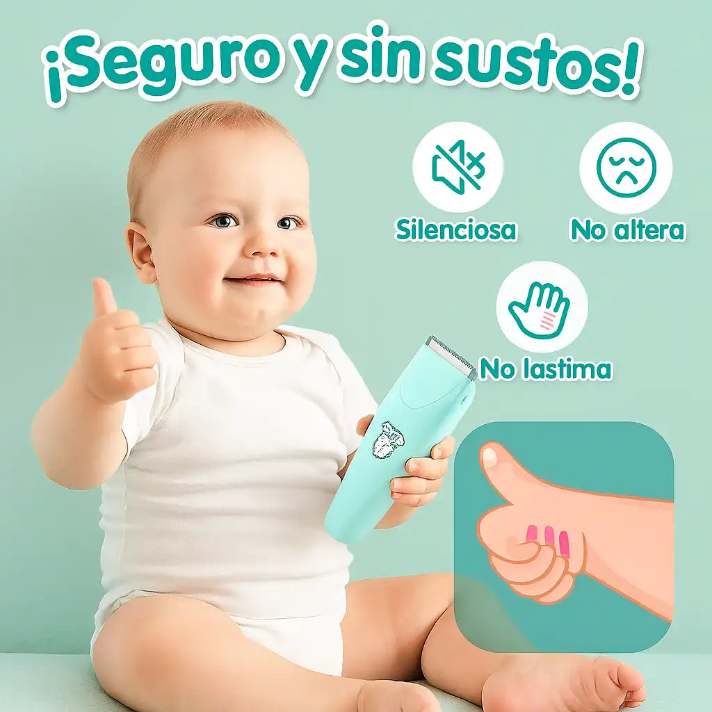 BabyTrim® – Cortadora Silenciosa para Bebés | Corte seguro y sin llanto