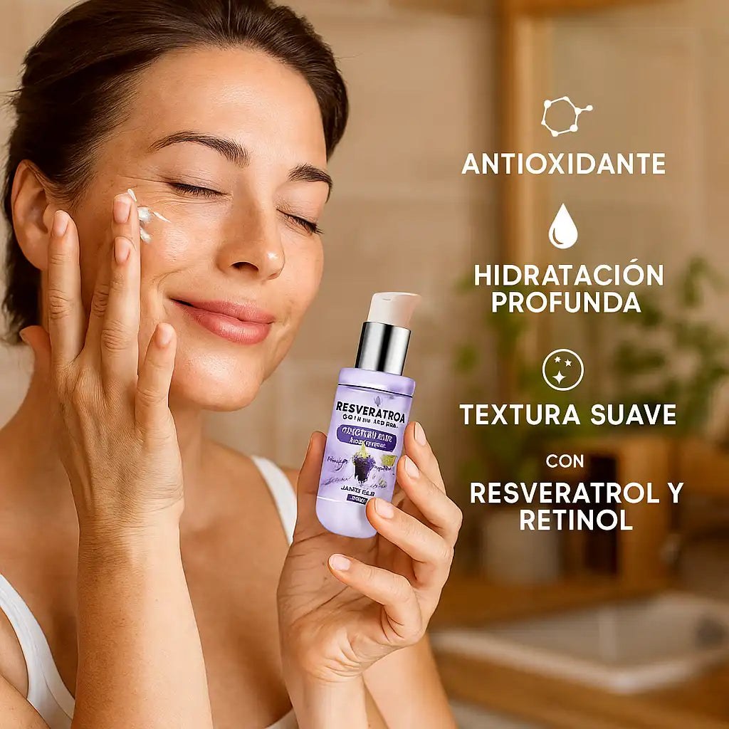 GlowFix™ – Sérum & Exfoliante con Resveratrol + Retinol | Cuida, renueva y promueve una piel más saludable
