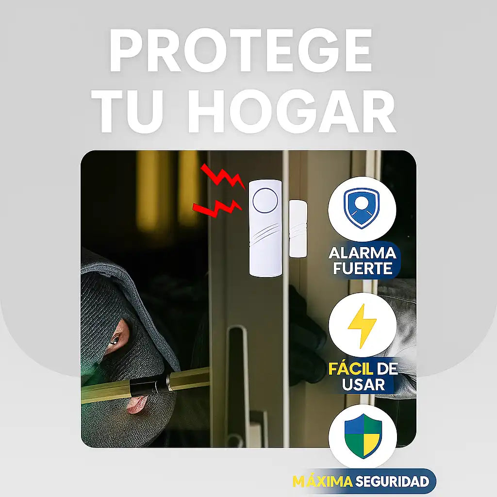 SafeGuard® Alarma Magnética para Puertas – Seguridad instantánea en un clic