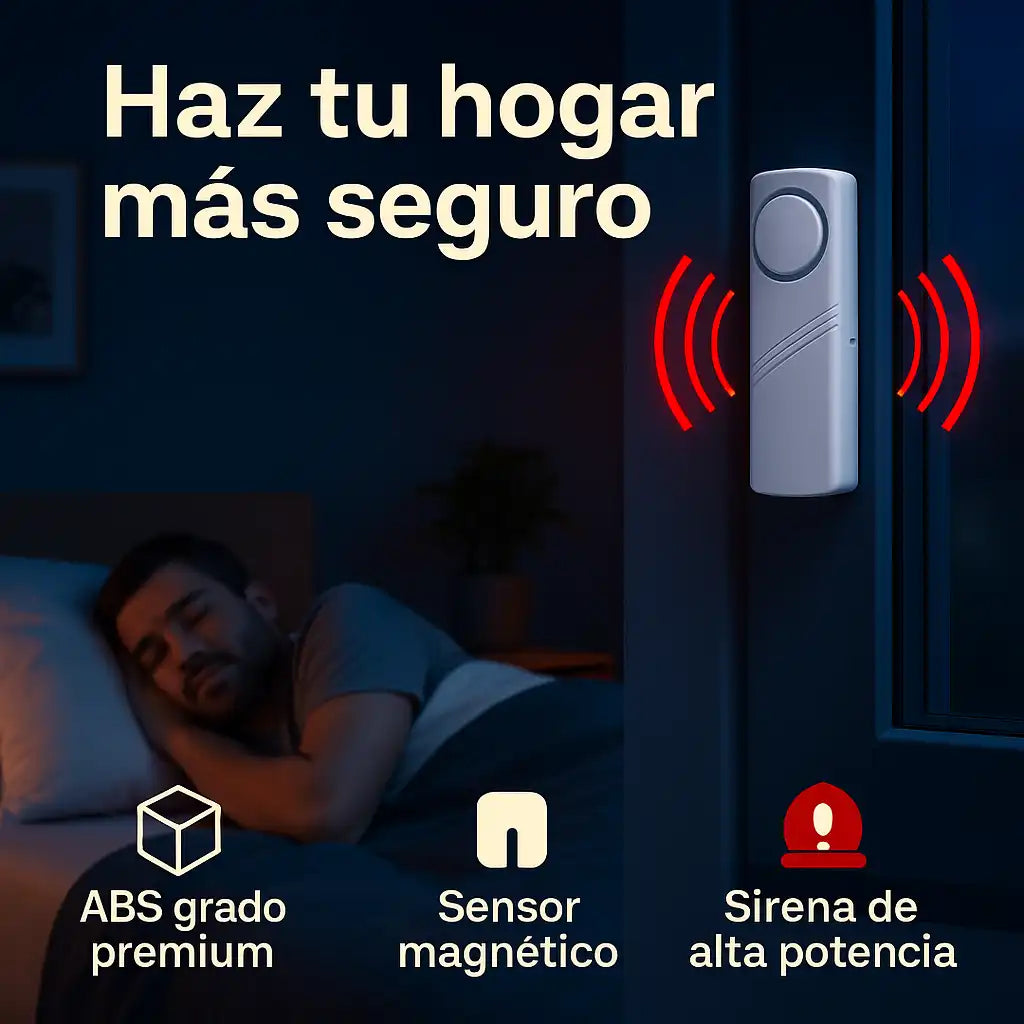 SafeGuard® Alarma Magnética para Puertas – Seguridad instantánea en un clic