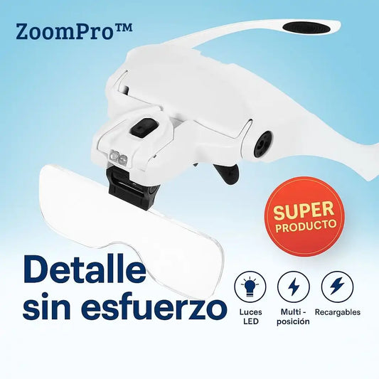 "ZoomPro™ | Gafas Lupa con Luz – Precisión y claridad al instante"