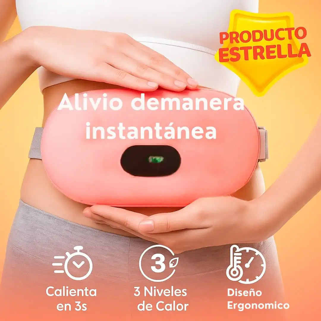 HeatEase™ | Cinturón Térmico Recargable – Alivio inmediato para cólicos y dolores musculares