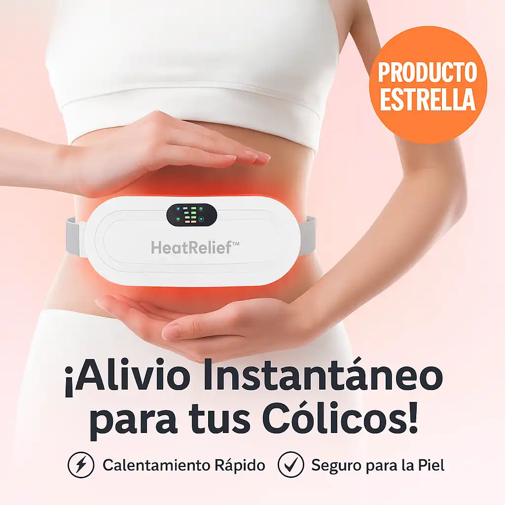 HeatEase™ | Cinturón Térmico Recargable – Alivio inmediato para cólicos y dolores musculares