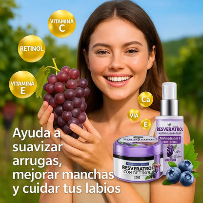 GlowFix™ – Sérum & Exfoliante con Resveratrol + Retinol | Cuida, renueva y promueve una piel más saludable