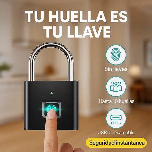 SafeLock® – Candado Inteligente con Huella Dactilar