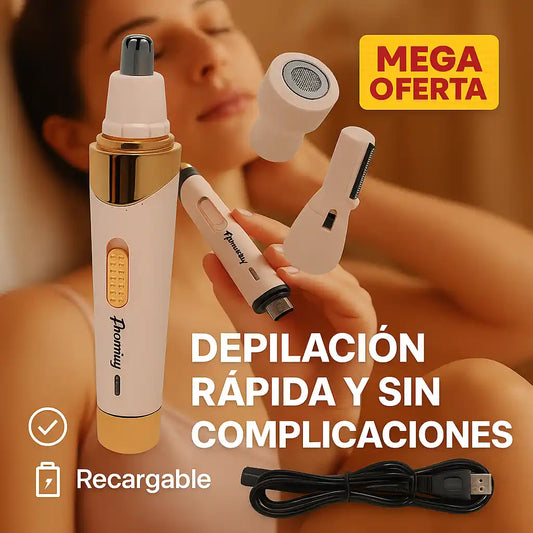 GlowShave™ Depiladora 4 en 1 – Depilación rápida y sin complicaciones