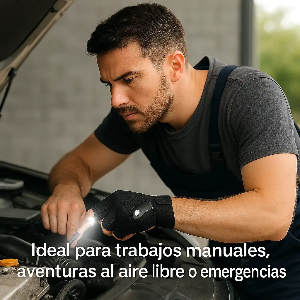 HandyBeam™ | Guante con Linterna LED ¡Libera tus manos y lleva la luz contigo!