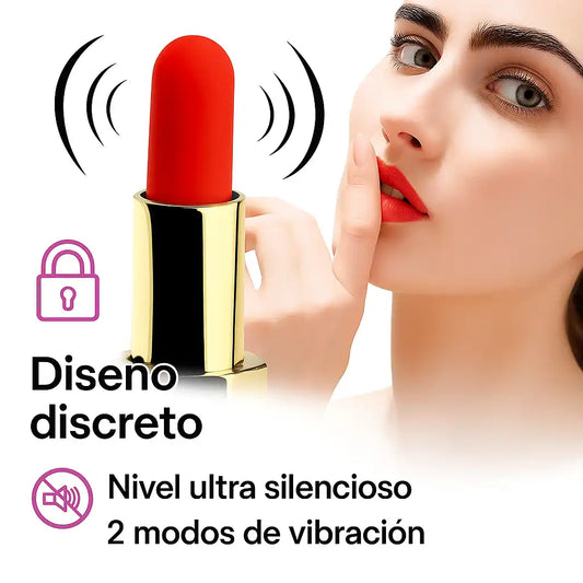 VibeLips® - Labial V!brador Discreto con Doble Pl4cer